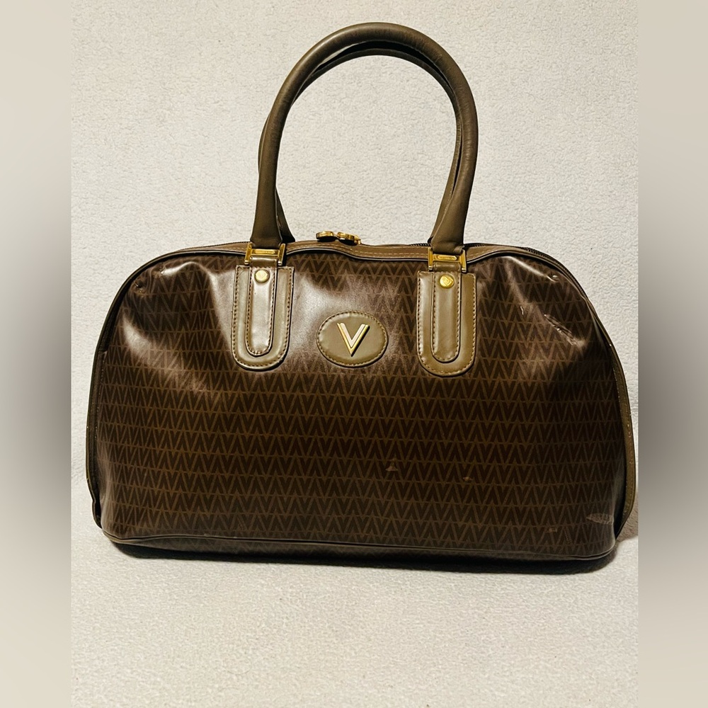 Mario Valentino Monogram Leather Handbag - Picture 13 of 13